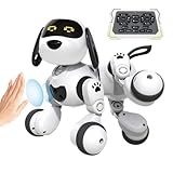 Generisch Intelligenter Roboterhund mit künstlicher Intelligenz, interaktive, programmierbare Infrarot-Fernbedienung, fortschrittliche Touch-Technologie mit Palm Control, ideal für Kinder ab 4 Jahren