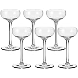 Leonardo Cheers Likör-Schalen, 6er Set, spülmaschinenfeste Cocktail-Schale, Schnaps-Glas mit gezogenem Stiel, Likör-Gläser Set, 90 ml, 061645