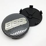 XIYUANFA 4 Stück Felgenkappen Nabenkappen für BBS 68mm, Radnabenkappen Felgendeckel Wasserdicht Staubdicht Rostfrei Auto Zubehör,A