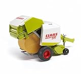 bruder 02121 - Claas Rollant 250 Rundballenpresse - 1:16 Ballenpresse Landwirtschaft Bauernhof Erntemaschine Feldarbeit Traktor-Anhänger Stroh Heu Rundballen