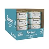 Applaws 100% Natural Thunfischfilet Nassfutter in Brühe für ausgewachsene Katzen - 24 x 70g Dosen