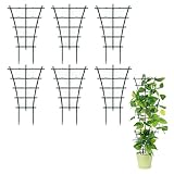 6 Stück Rankhilfe Zimmerpflanzen,Garten Pflanzenstütze Rankgitter Klein Kletterhilfe Pflanzen Indoor Plant Trellis for Climbing Plants,Efeutute Rankhilfen Pflanzenstützen Blumengitter,für Topfpflanzen