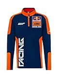 Red Bull - KTM Replica Team Half Zip Sweater – Herren - Offizielle Merchandising-Artikel, Dynamisches Racing-Design, Atmungsaktives Material – Größe L - Blau/Orange