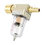ADDLIVE Druckminderer Druckluft Wasserabscheider 1/4, Druckluftfilter, Öl Wasserabscheider, für Kompressor Filter