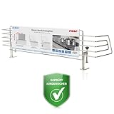 Reer Herdschutzgitter CLASSIC | Kinderschutz für die Küche | Kindersicherung | zum Klemmen | silber