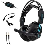 MEDION ERAZER Mage P10 Gaming Headset (Kabelgebunden, integriertes Mikrofon, Lautstärkeregler und Stummschalter, Over Ear, 3,5 mm)