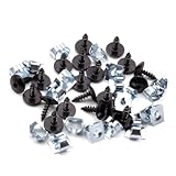 HAOTOM 20Set Federmutter Unterbodenschutz Kotflügelabdecker-Schutzschild Geschwindigkeitsmuttern-Klammerhalterungen mit Schraube For VW For Audi For Seat For Skoda N10327102 N90775001