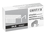 Centra Heftklammern 24/6 mm, verzinkt, 1.000 Stück