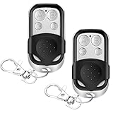 Fernbedienung Garagentor, 2 Stück 433 MHz Universal Fernbedienung Klonen, kompatibel mit Marantec, für Schalter Licht, Garagentor, Rollladenschalter
