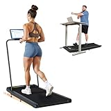 VIDACHARMY - Kompaktes Laufband, 8 km/h Geschwindigkeit, Laufband mit 8% Steigung, Europäischer Haken, für Zuhause, Fitnessstudio oder Büro, mit LED-Anzeige und Fernbedienung, Einfache Lagerung