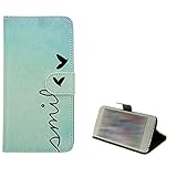 K-S-Trade Schutz Hülle Für Medion Life E5008 Schutz-Hülle Handy-Hülle Kompatibel Mit Medion Life E5008 Hülle Wallet Case Flip Cover Bookstyle Etui Handyhülle ''Smile'' Türkis Standfunktion