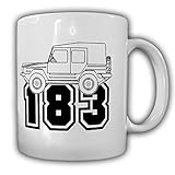 Iltis Typ 183 Geländewagen BW Oldtimer Militär Fahrzeug - Tasse #26556