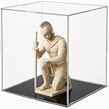 IKOPFLN Acryl Vitrine 15x15x15 cm – Klare Display-Box aus hochtransparentem Acryl mit Staubschutz, Würfelform Sammler-Vitrine, polierte Kanten, für Figuren, Modelle & Miniaturen