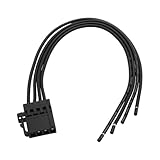 ECSiNG 4-Pin Rücklicht Kabelbaum Stecker mit vorverdrahtet 20cm 4733242 für Saab 93/9-3 (2003-2011, nicht Cabrio), Opel (inkl. Vectra C Kombi 2003-2009 & Meriva B 2010-2017) in Schwarz