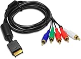 Eaxus® HD Component Kabel Geeignet für PS3 & PS2 - Komponenten AV TV YUV Kabel 1,5 Meter vergoldet