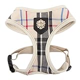 Puppia Junior - Hundegeschirr für kleine Hunde - leicht und super weich - Auch als Welpengeschirr verwendbar -Antizuggeschirr für Hunde, Beige, M, PAMA-AC978