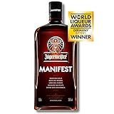 Jägermeister MANIFEST - 1 x 0,5l Superpremium Kräuterlikör 38% Vol. - Perfektion manifestiert mit einem anders gereiften Aroma – Im Eichenfass gelagert – Das Original aus Wolfenbüttel