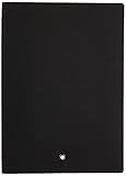 Montblanc Notebook 113294 Fine Stationery #146 – Leder Notizbuch A5 liniert mit Softcover – Farbe: Black – 192 Seiten