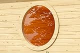 Chillroi® Saunafenster rund 80x80x6.6 cm für Außensauna oder Gartenhaus aus Sicherheitsglas