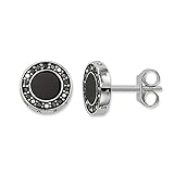 Thomas Sabo Ohrstecker Classic Pavé Schwarz 925 Sterling Silber H1861-641-11