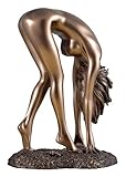 Veronese by Joh. Vogler GmbH Weiblicher Akt Unterwerfung Frau Steht gebückt bronziert Figur Skulptur