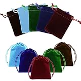 20 Stück bunte Samt-Schmuckbeutel, 5 Farben, wiederverwendbare Tasche mit Kordelzug, Schmuckbeutel, Beutel, Bankett, Geschenk, Schmuckbeutel für Hochzeitsgeschenk, Schmuck, 7 x 9 cm