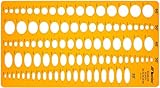 Ellipse Zeichenschablone - Ellipsenschablone Technisches Zeichnen - 20 30 40 50 60 Grad - Technische Zeichenschablone für Student Ingenieur Architekt Grafikdesigner - Schablone Ellipsen