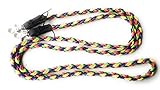 Viva Nature Handgemachte Zügel-bunt Shetty-Zügel ca 2,20m Shetland-Pony Flechtzügel Flechtleine Pferd Reiten (Kunterbunt)