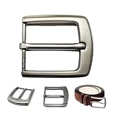 Gürtelschnalle Herren,Metall Belt Buckle,Zinklegierung Poliert Gürtelschnallen 40mm,Einzelne Zinken Quadratische Gürtelschnalle,Men's Belt Buckles,Klassische Ledergürtel Ersatz,für Men Ersatzschnalle