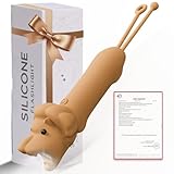 LOVERUIS Aufladbar Taschenlampe Kinder Silizium, Dimmbar Kindertaschenlampe, Stroboskop-Taschenlampe, Wiederaufladbare Geschenk für Kinder ab 3 Jahren (Torch Lion)