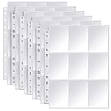 Ailvor Sammelkartenhüllen, transparente Sammelkartenhüllen, Sammelkarten mit 360 Fächern, doppelseitiger Blanko-Sammelordner, Sammelkartenzubehör zum Sammeln aller Arten von Karten, 20 Seiten