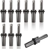 Telituny 10 Satz Hand Spalter, 16mm 5/8 Zoll Steinspalter Spaltkeil Stein Spaltwerkzeug, für Beton Gestein Granit Marmor Beton Gneis Sandstein Schiefer, Steckkeile und Federscheiben, Industrielle