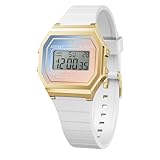 Ice-Watch - ICE digit retro White majestic - Weiße Damenuhr mit Plastikarmband - 022718 (Small)