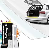 CarDesign AI Ladekantenschutz passend für Opel Corsa F 2019-2025 (Kompakt 5-Türer): Komplettset mit passgenauer Lackschutzfolie, Kratzschutz für Kofferraum/Stoßstange Auto (Transparent)