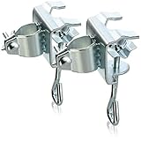 com-four® 2X Sonnenschirmständer - Sonnenschirmhalter für Balkongeländer oder Tisch - Schirmständer für Balkon und Terrasse (Ø 19-32mm - 02 Stück)