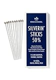 Rösch & Handel SILVERIN Silbernitrat Ätzstäbchen, Ätzstift 115mm 10 Stk. 50% elastisch