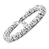 SAGA GIOIELLI® armband damen mit ineinander verschlungenen Knoten aus Edelstahl