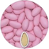 EinsSein 0,5kg Hochzeitsmandeln Gracile midi rosa matt Mandeln Hochzeit Zuckermandeln Bonboniere Confetti Badem sekeri Gastgeschenk Zucker Mandeln Taufmandeln
