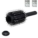 Haarbürste mit Geheimfach, 1 Set, geheimes Versteck im Bürstenkopf, sicherer Verschluss, Wertsachen Versteck, Geheimversteck für über 30 Geldscheine, Geldversteck Urlaub, Schlüsselversteck Strand