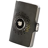 I-CLIP Original Silver Radio Impact Black, Kompatibel mit AirTag* Geldbörse, Kartenetui, Geldbeutel, Wallet