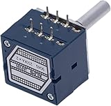 Drehpotentiometer, Potentiometer 10K 20K 50K 100K 250K 500K ALPS RK27 Lautstärkepotentiometer Dual 10~500KAX2 Schlitzdrehschalter 6Ppin(10k)