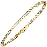 JOBO Damen-Armband aus 333 Gold Bicolor 19 cm