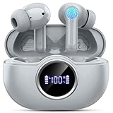 Bluetooth Kopfhörer, 2025 3D-Stereo Kopfhörer Kabellos Bluetooth 5.4, 40Std Tiefer Bass Wireless Earbuds, 4 ENC Noise Cancelling Mic, USB-C in Ear Ohrhörer, IP-X7 Wasserdicht Headphones Sport Gym