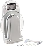 Rosenstein & Söhne Wandwaage: Digitale Küchenwaage zur Wandmontage, klappbar, Timer, 3 kg Tragkraft (Wandküchenwaage, Küchenwandwaage, Wandbefestigung)