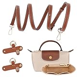 GADITIEK Schultergurt für Long Champ Tasche Damen, Geldbörsen-Organizer, No-Punch, längenverstellbarer Ersatzriemen aus Leder, mit Mehreren Taschen, Handtaschen, passend für Mini-Größe (1.2CM)