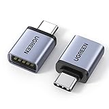 UGREEN USB C auf USB 3.2 Adapter 10Gbps OTG 2 Stück USB C Stecker auf A Buchse Adapter Kompatibel mit iPhone 17/16 Series MacBook Pro Air iMac iPad Pro Galaxy Tab S9 S24 (Grau)