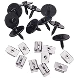 10 x YOU.S Original Unterfahrschutz Unterboden Sechskantschrauben + Muttern - A0019949845