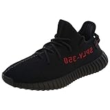 adidas Yeezy Boost 350 V2 Baby-Jungen Stoff, Schwarz/Schwarz/Rot, Größe 9K