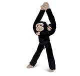 Trigon Plüschtier AFFE, 54 cm, Schimpanse mit Baby, Hängeaffe Affen Hängeaffen Kuscheltier Stofftier Magnet