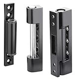 SOTECH 2 x Fensterbänder 95 mm schwarz RAL 9017 Türbänder zum Aufschrauben Renovierbänder